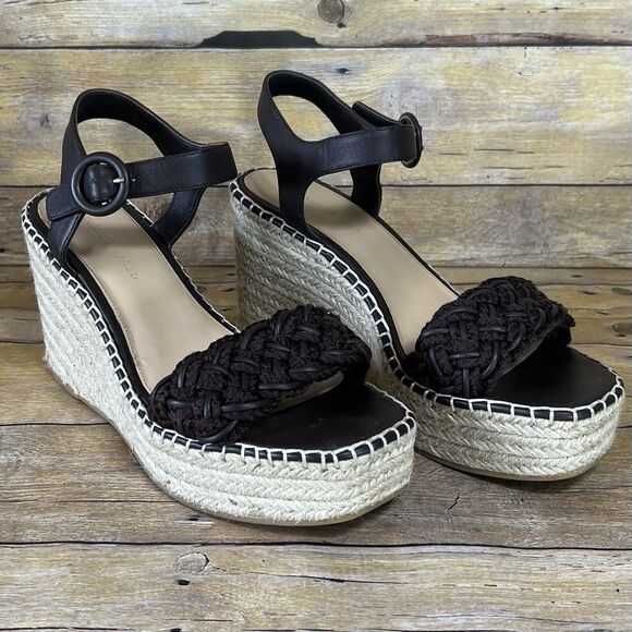 VERONICA BEARD Size 10 (EU 40.5) Women’s Sandals Espadrille leather Strap - Picture 8 of 16